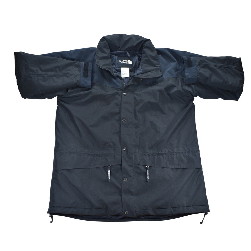 The North Face HydroSeal Mountain Jacket Mens XL Navy Black Full Zip Parka Shell
